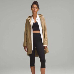 Lululemon NWT Rain Rebel Jacket - Filbert Tan